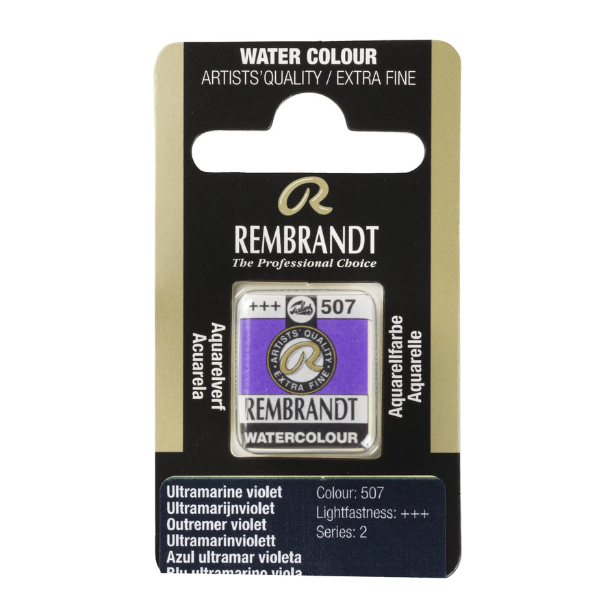 Rembrandt Aquarellfarbe Näpfchen Ultramarinviolett 507