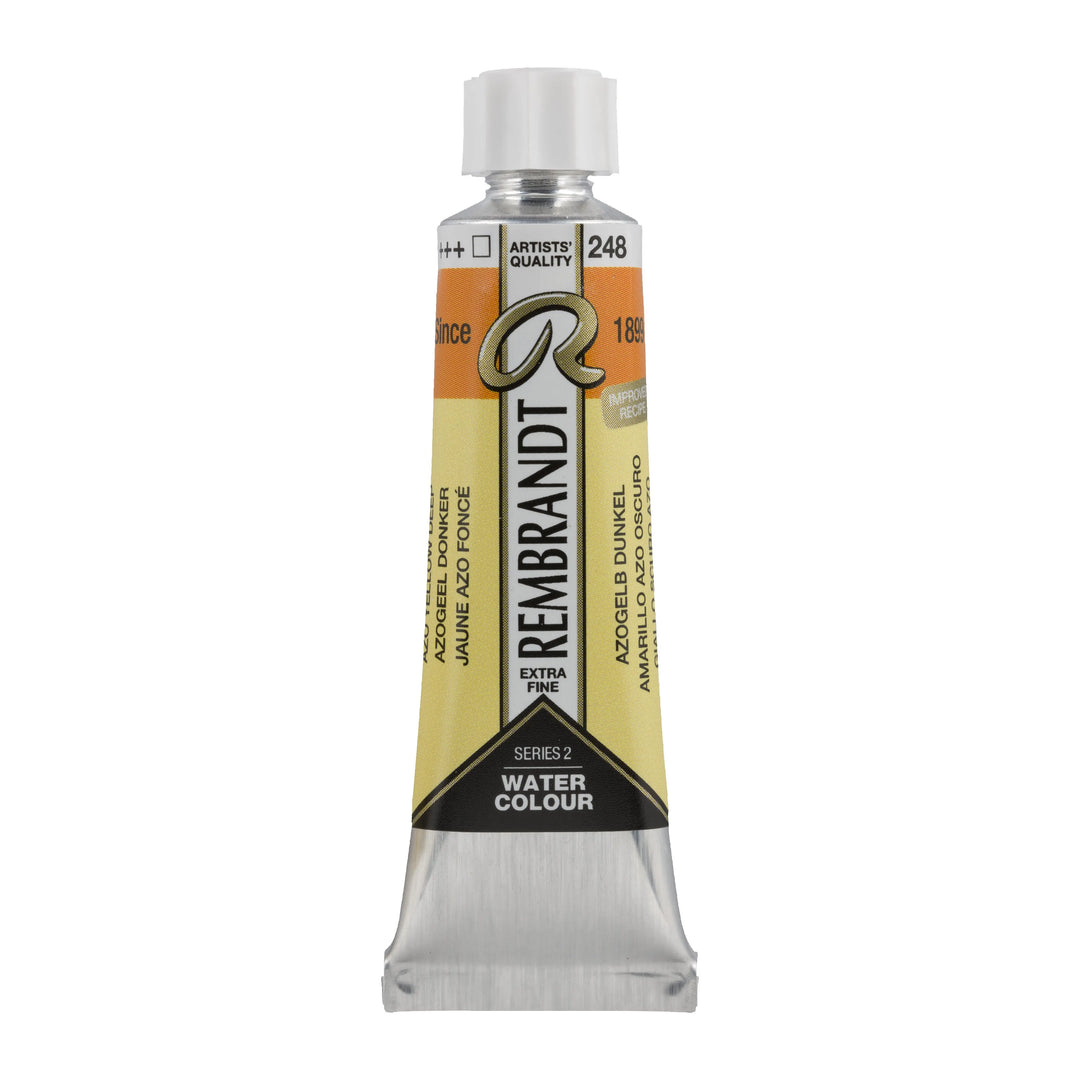 Rembrandt Aquarellfarbe Tube 10 ml Azogelb Dunkel 248