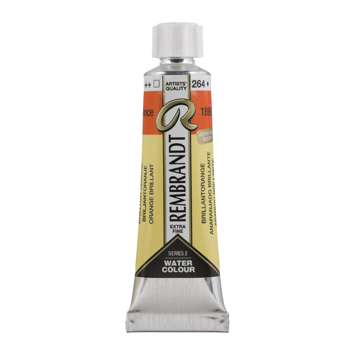 Rembrandt Aquarellfarbe Tube 10 ml Brillantorange 264 - Kidis Art