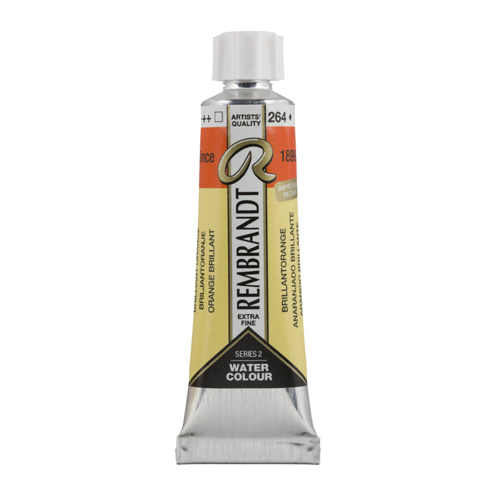 Rembrandt Aquarellfarbe Tube 10 ml Brillantorange 264