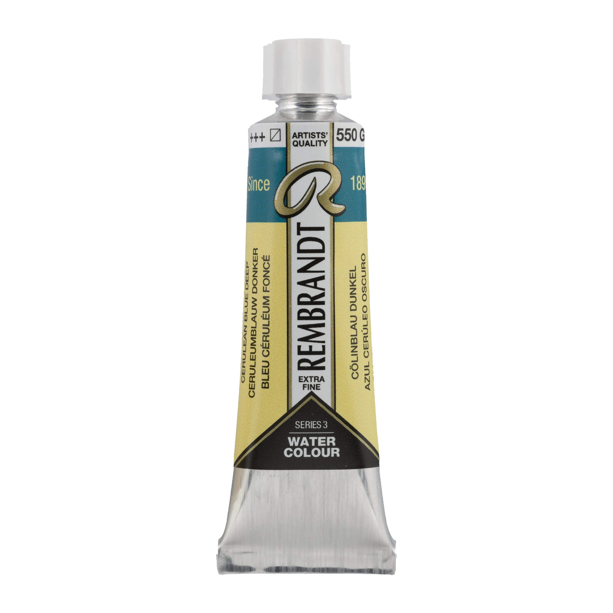 Rembrandt Aquarellfarbe Tube 10 ml Cölinblau Dunkel 550 - Kidis Art