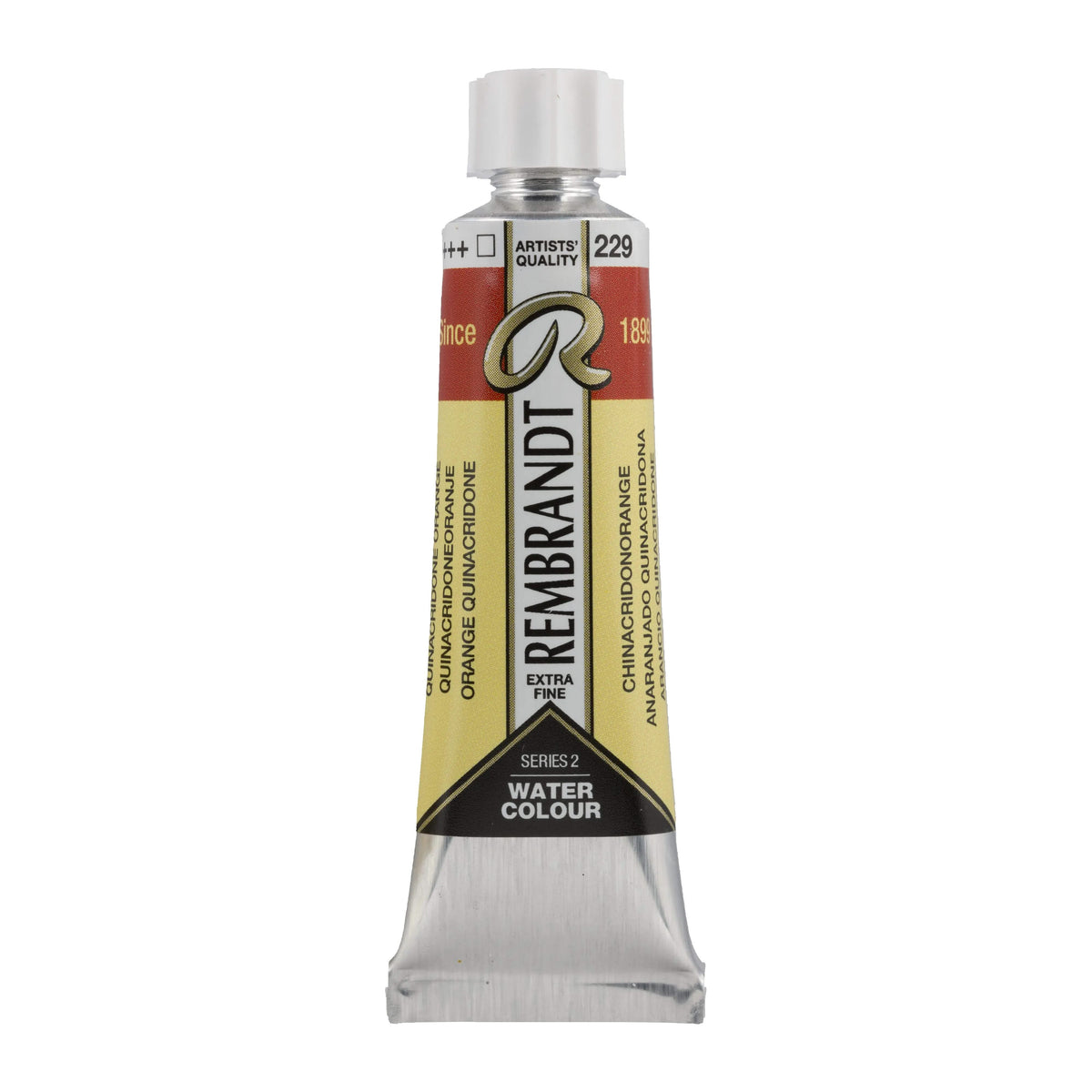 Rembrandt Aquarellfarbe Tube 10 ml Chinacridonorange 229 - Kidis Art