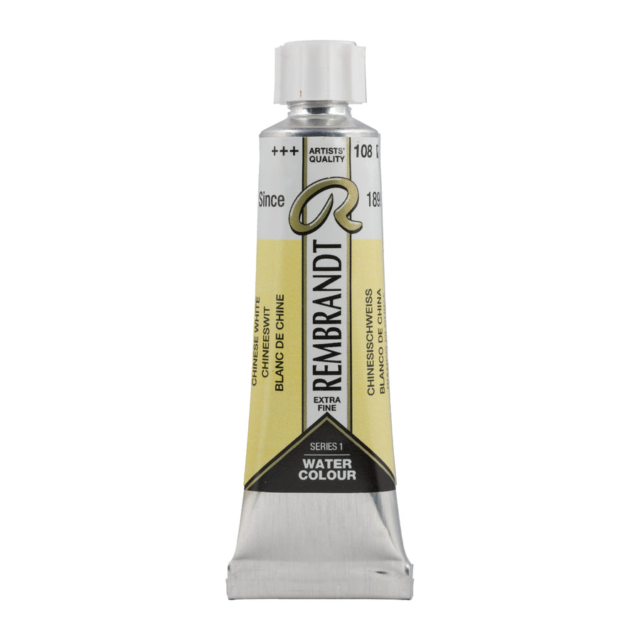 Rembrandt Aquarellfarbe Tube 10 ml Chinesischweiß 108