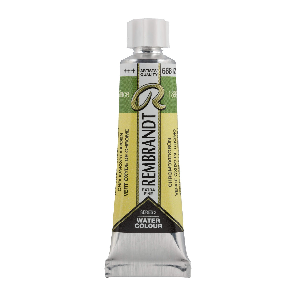Rembrandt Aquarellfarbe Tube 10 ml Chromoxidgrün 668 - Kidis Art