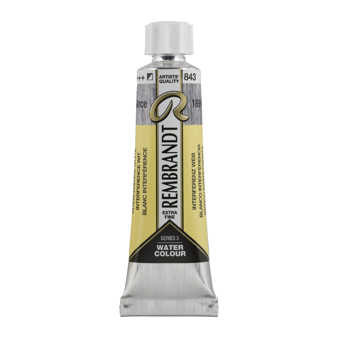 Rembrandt Aquarellfarbe Tube 10 ml Interferenz Weiß 843