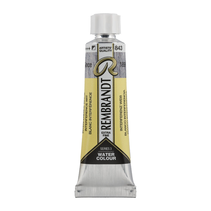 Rembrandt Aquarellfarbe Tube 10 ml Interferenz Weiß 843