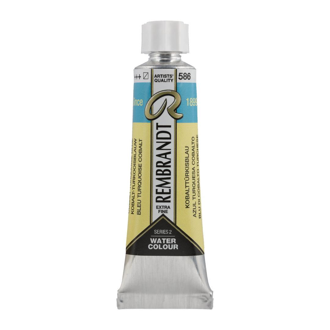 Rembrandt Aquarellfarbe Tube 10 ml Kobalttürkisblau 586