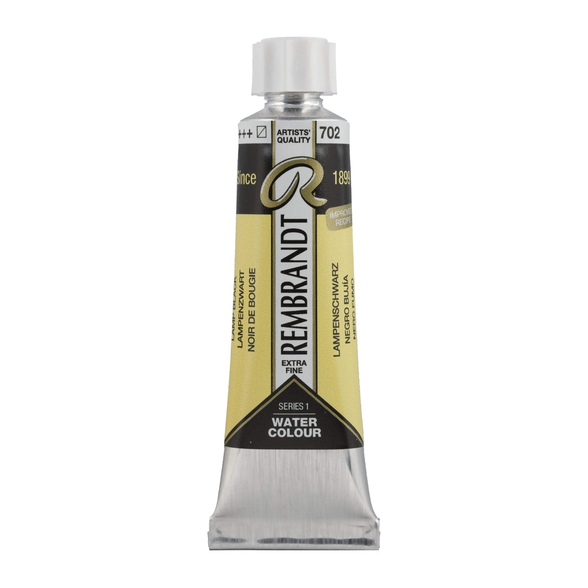 Rembrandt Aquarellfarbe Tube 10 ml Lampenschwarz 702 - Kidis Art