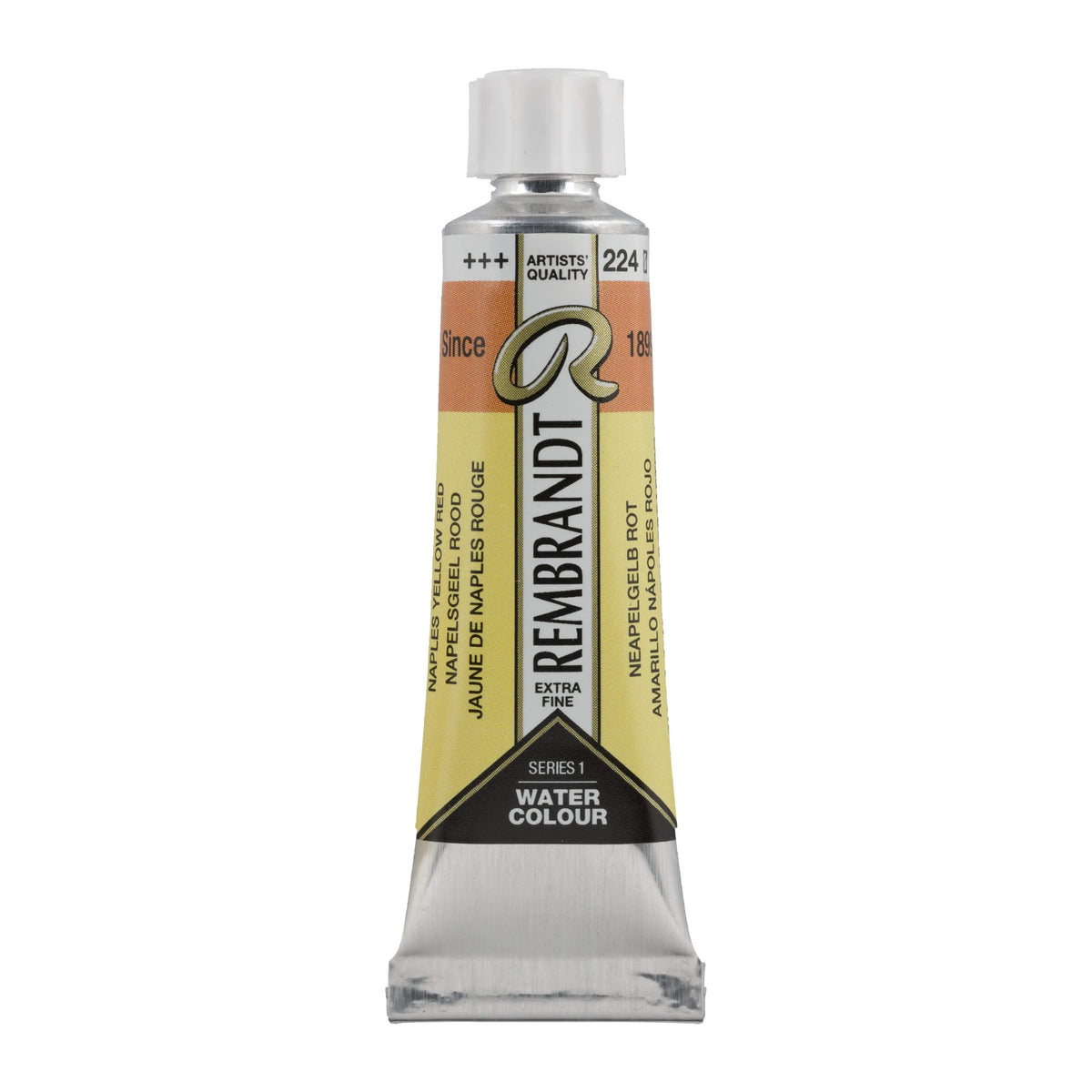 Rembrandt Aquarellfarbe Tube 10 ml Neapelgelb Rot 224 - Kidis Art