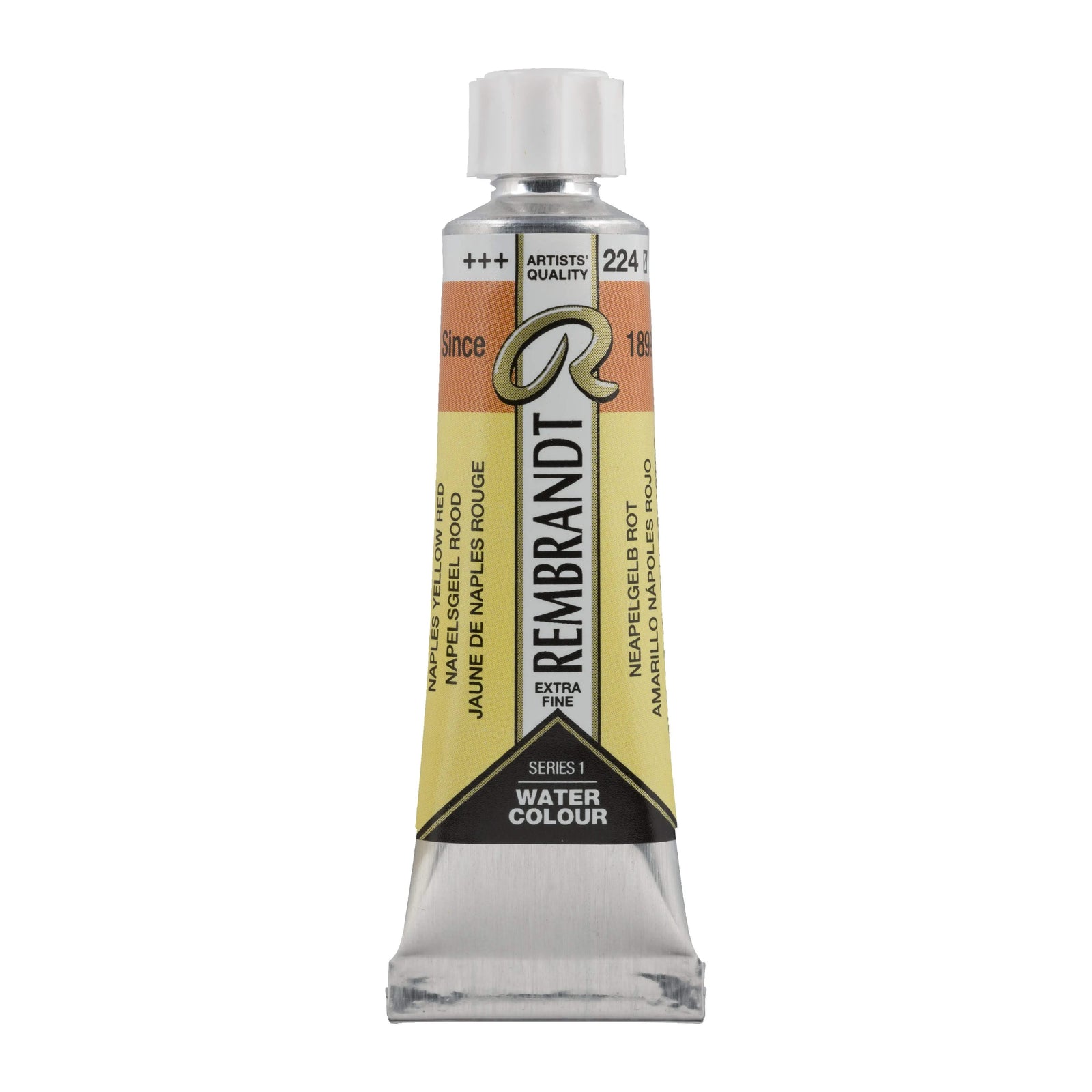 Rembrandt Aquarellfarbe Tube 10 ml Neapelgelb Rot 224 - Kidis Art