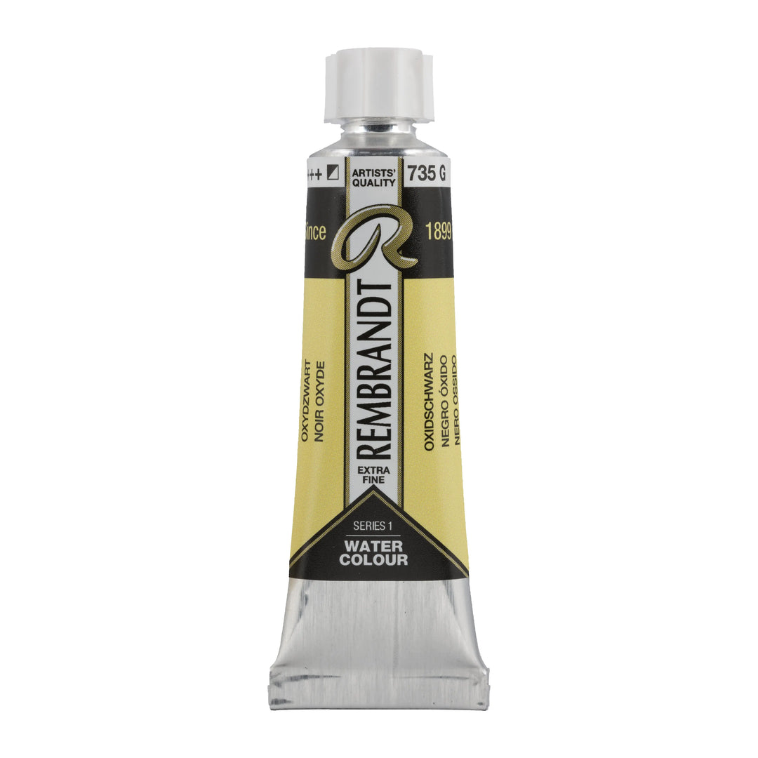Rembrandt Aquarellfarbe Tube 10 ml Oxidschwarz 735