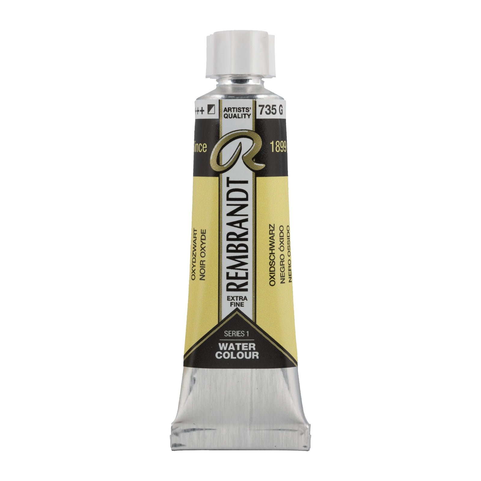 Rembrandt Aquarellfarbe Tube 10 ml Oxidschwarz 735 - Kidis Art