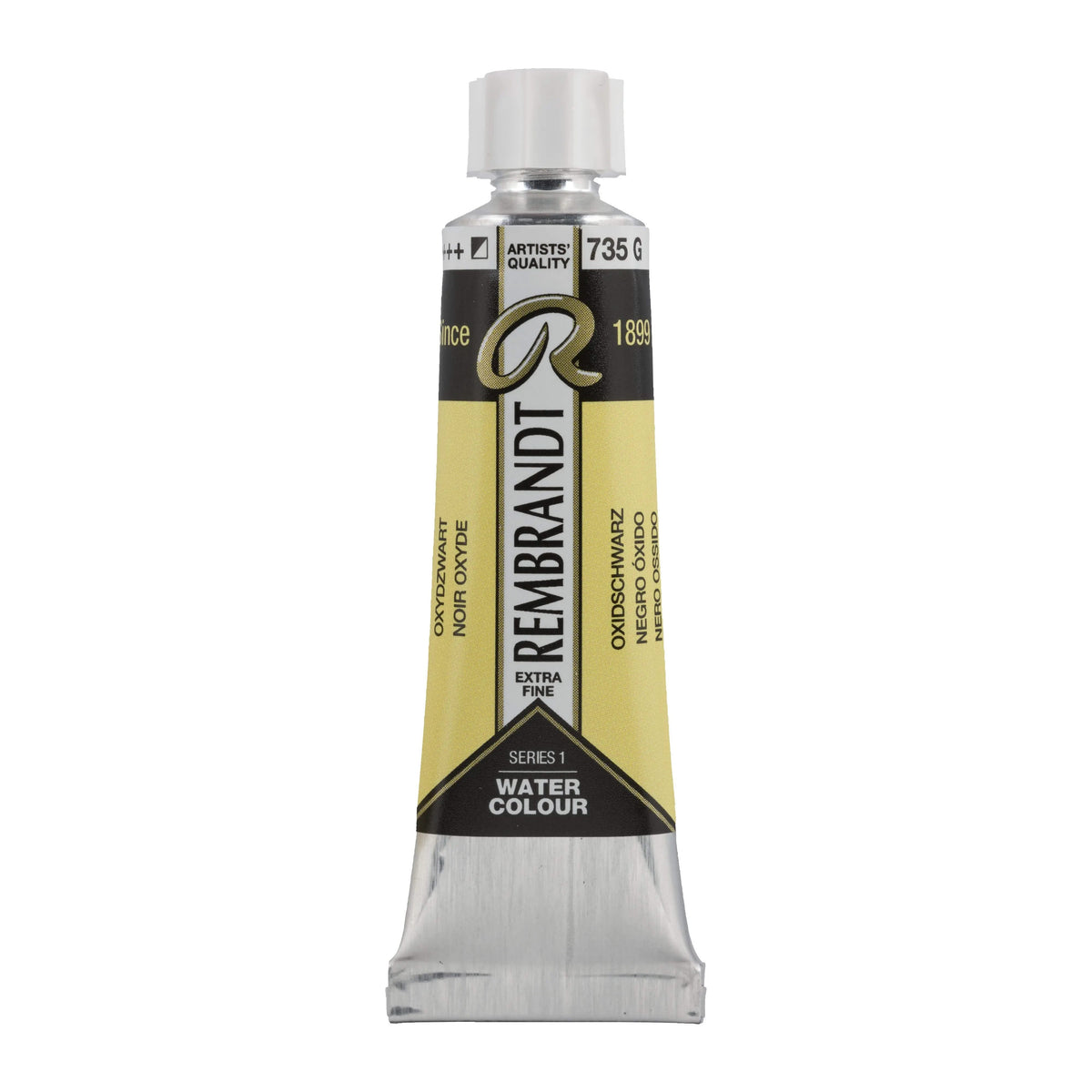 Rembrandt Aquarellfarbe Tube 10 ml Oxidschwarz 735 - Kidis Art