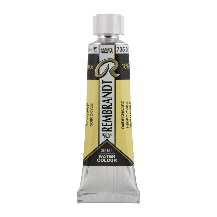 Rembrandt Aquarellfarbe Tube 10 ml Oxidschwarz 735