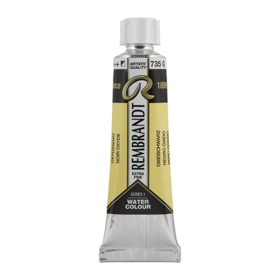 Rembrandt Aquarellfarbe Tube 10 ml Oxidschwarz 735