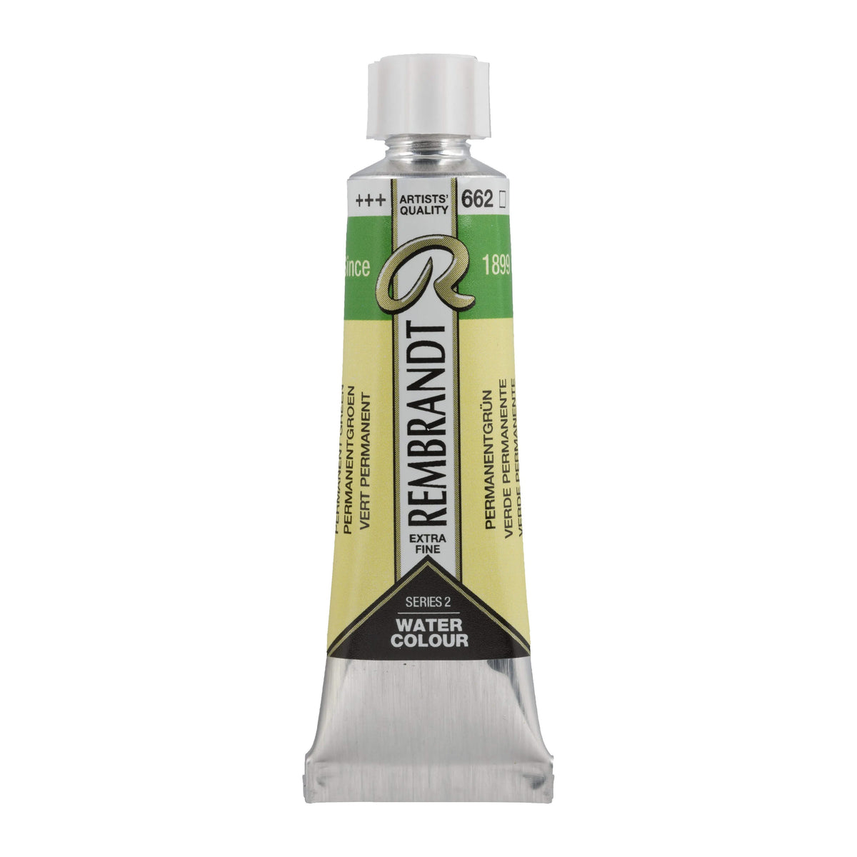 Rembrandt Aquarellfarbe Tube 10 ml Permanentgrün 662 - Kidis Art