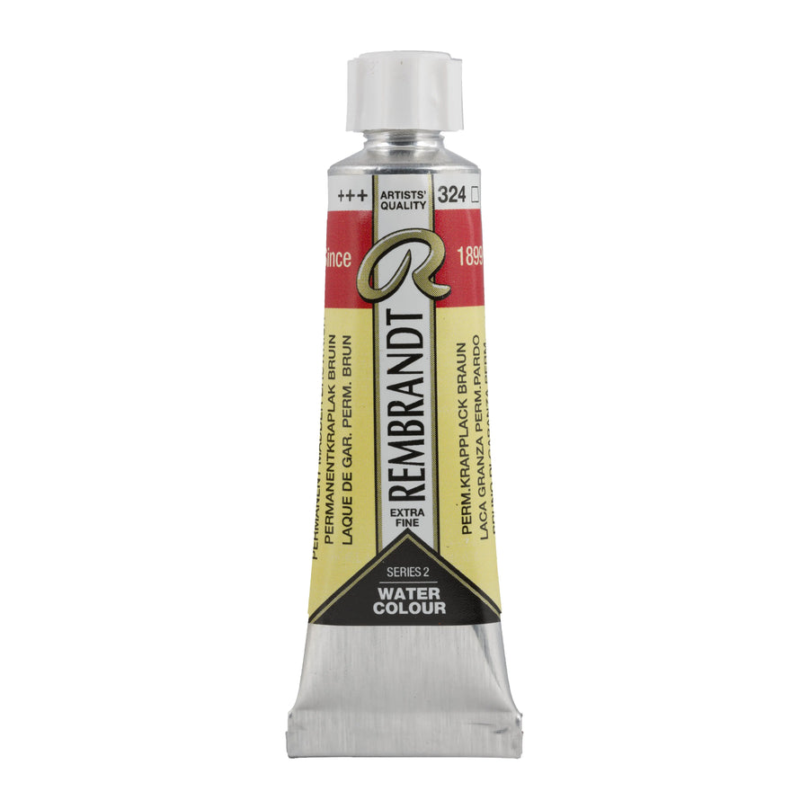 Rembrandt Aquarellfarbe Tube 10 ml Permanentkrapplack Braun 324