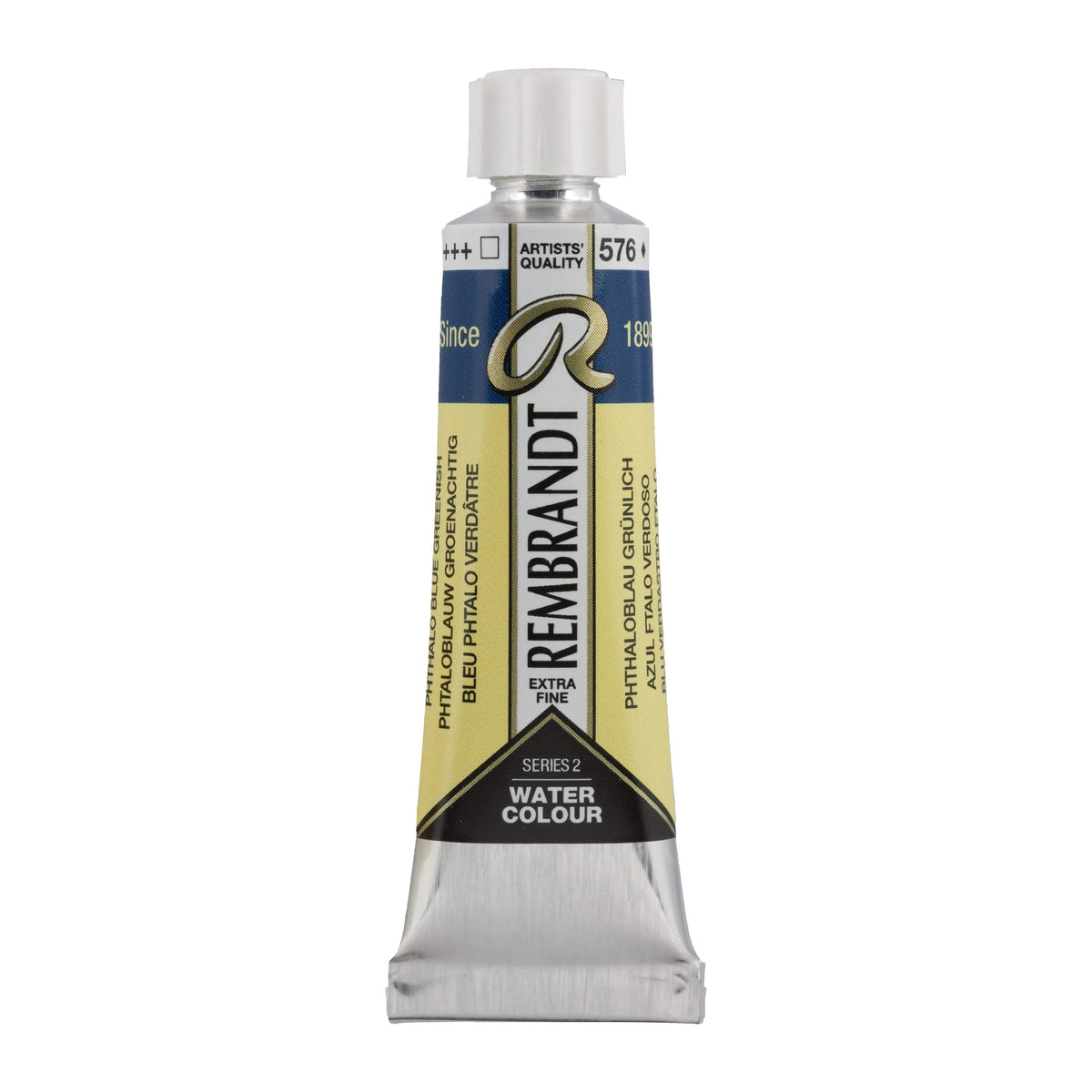 Rembrandt Aquarellfarbe Tube 10 ml Phthaloblau Grünlich 576 - Kidis Art