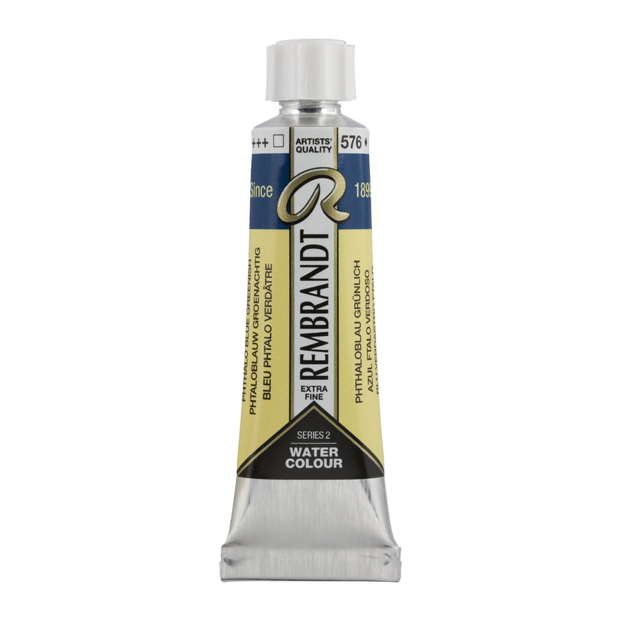 Rembrandt Aquarellfarbe Tube 10 ml Phthaloblau Grünlich 576