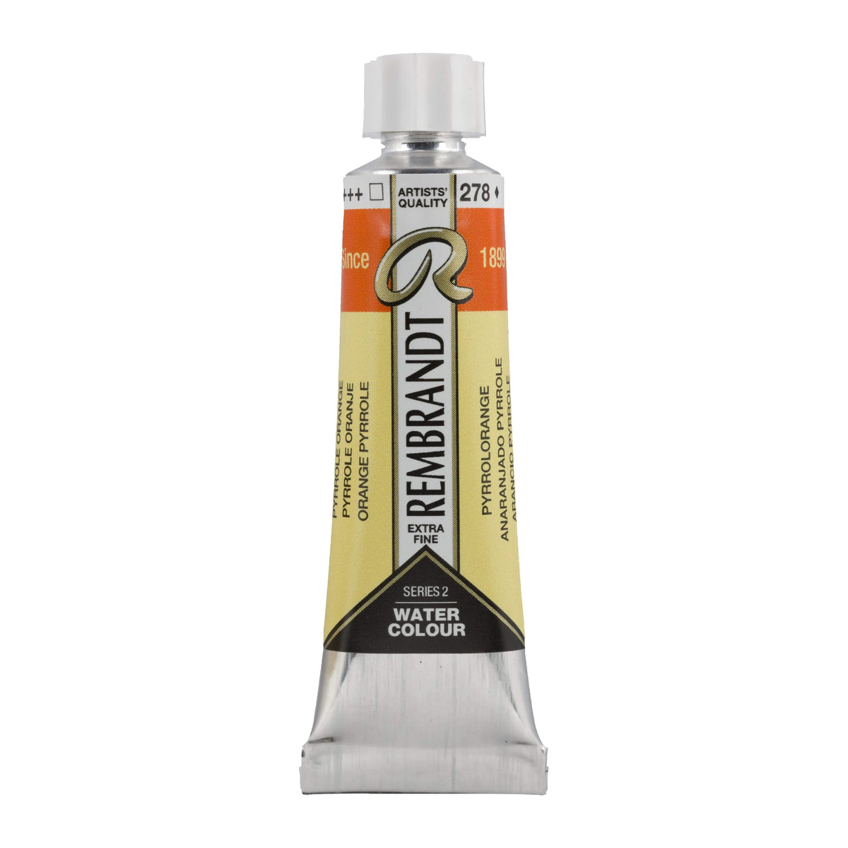Rembrandt Aquarellfarbe Tube 10 ml Pyrrolorange 278 - Kidis Art