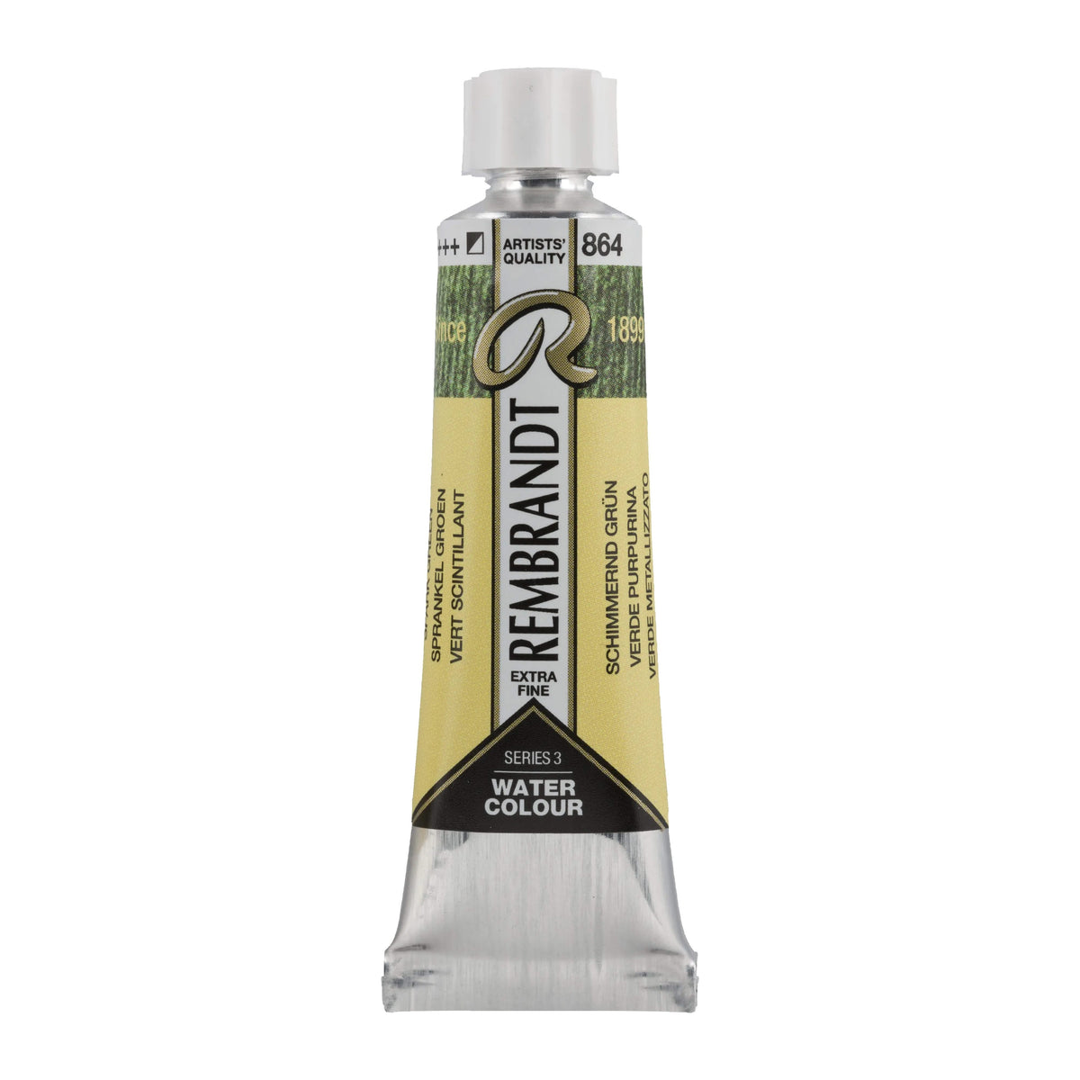 Rembrandt Aquarellfarbe Tube 10 ml Schimmernd Grün 864 - Kidis Art