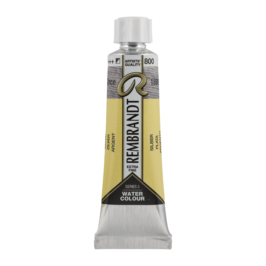 Rembrandt Aquarellfarbe Tube 10 ml Silber 800