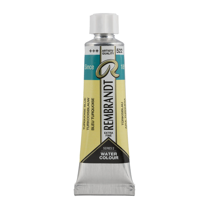 Rembrandt Aquarellfarbe Tube 10 ml Türkisblau 522