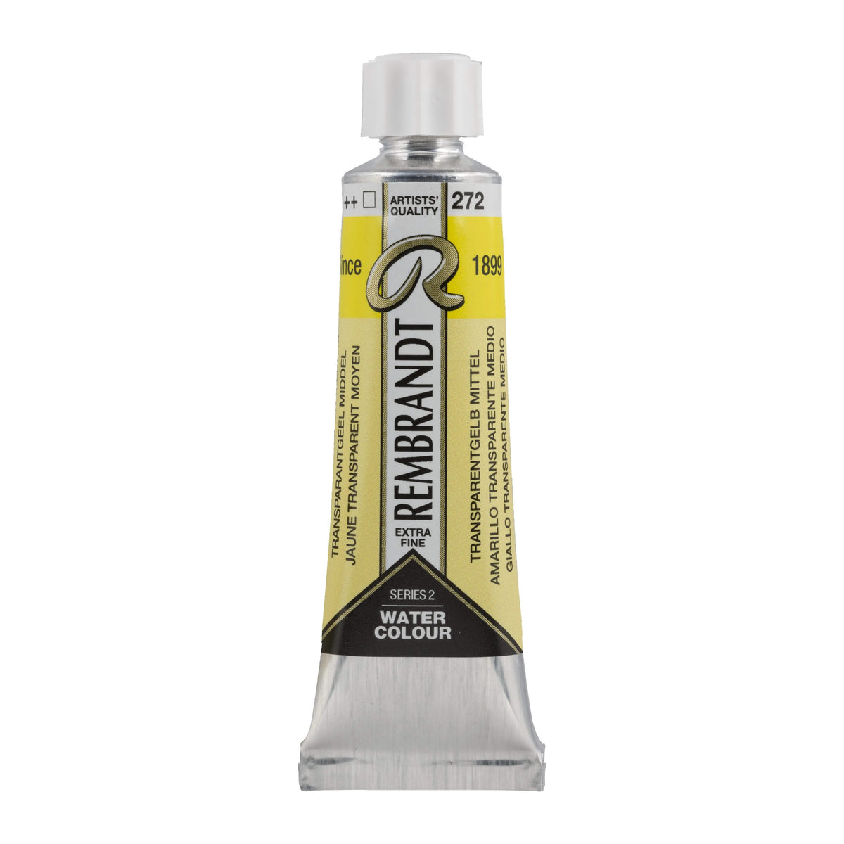 Rembrandt Aquarellfarbe Tube 10 ml Transparentgelb Mittel 272 - Kidis Art
