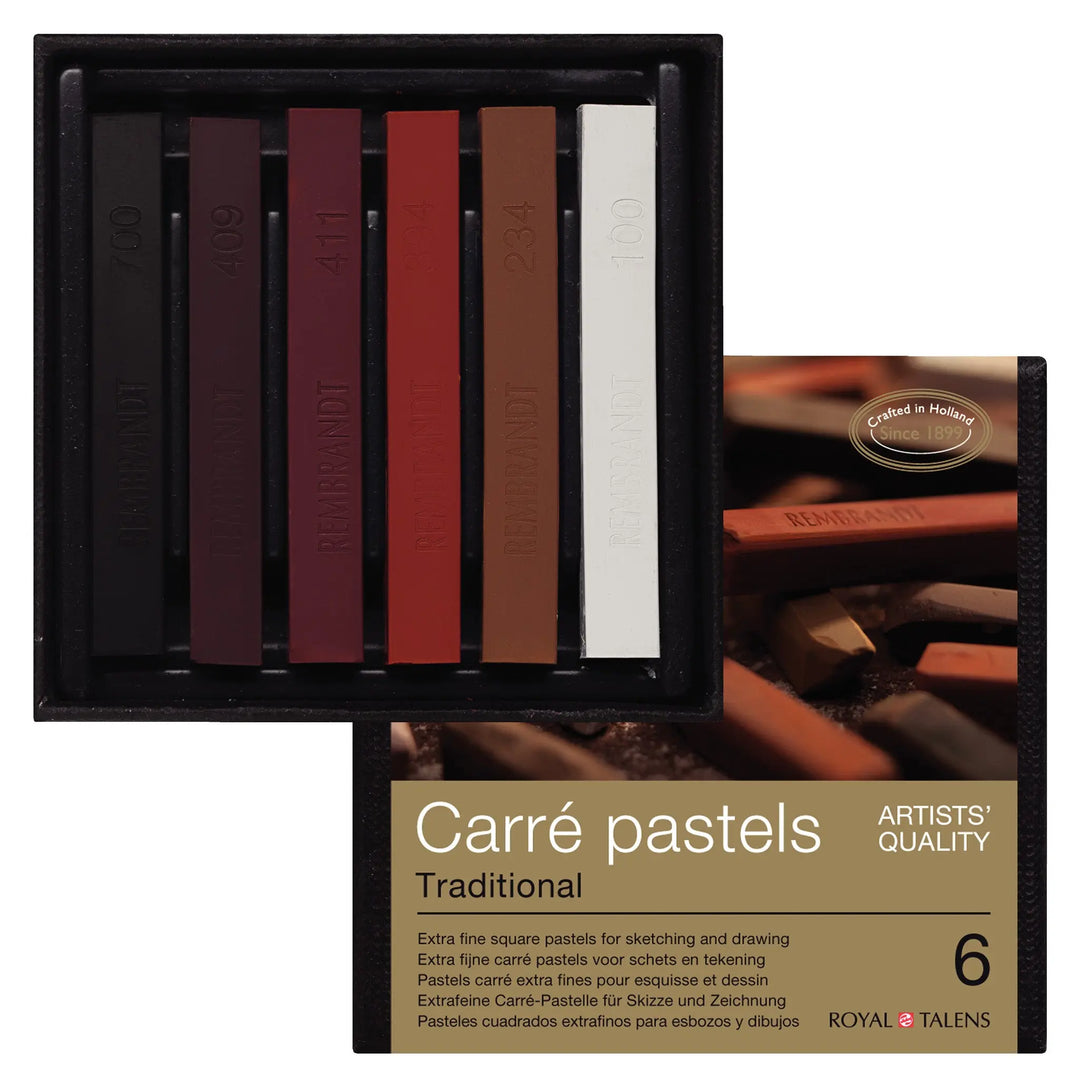 Rembrandt Set Carré Pastelle | 6 Farben
