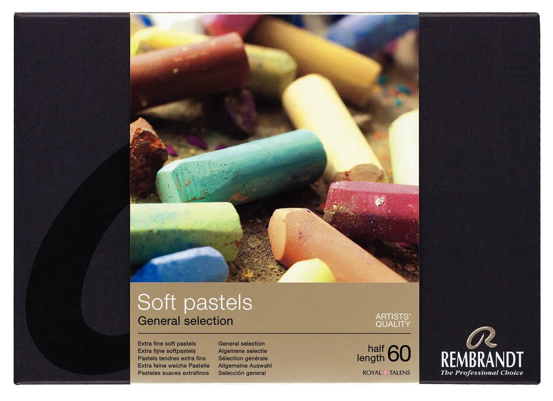 Rembrandt Set weiche Pastelle, 60 Pastelle in halber Größe