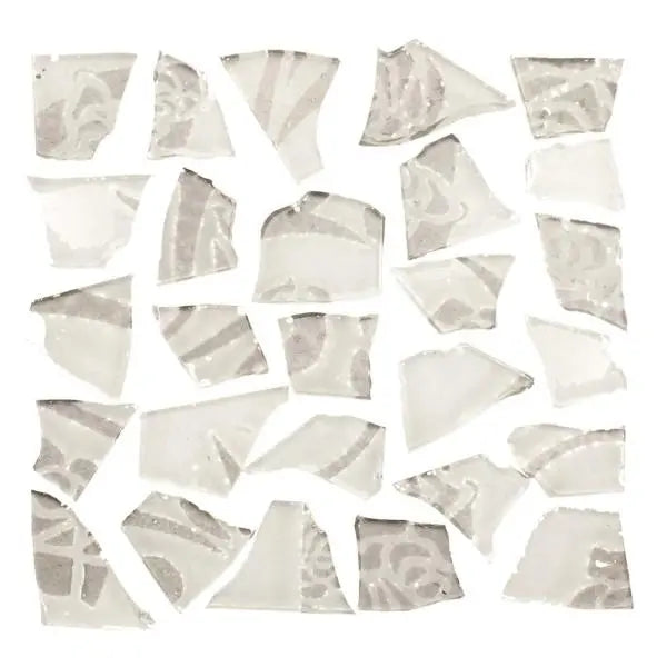 Retro-Mosaic 100g weiss/silber