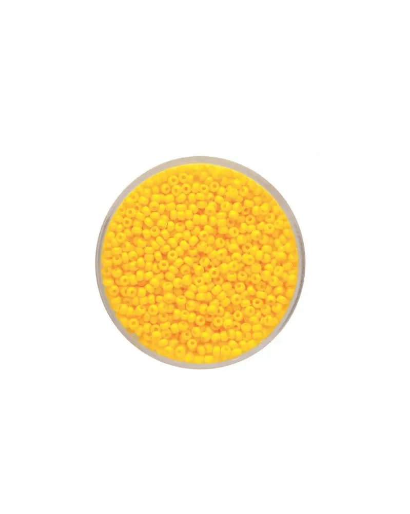 Rocailles 2,0mm opak gelb - Kidis Art