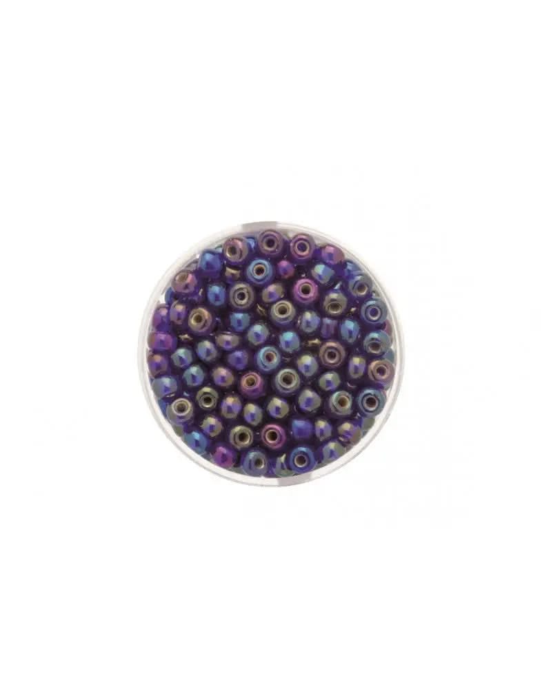 Rocailles 4,5mm 17g d'blau AB - Kidis Art