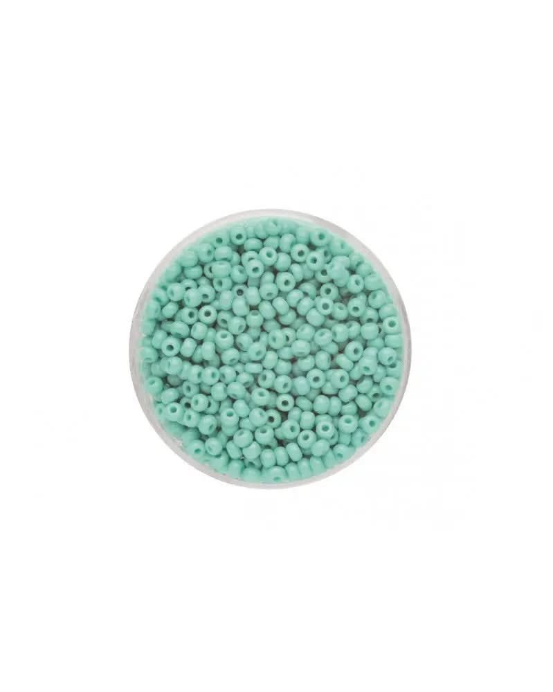 Rocailles 4,5mm opak petrol - Kidis Art