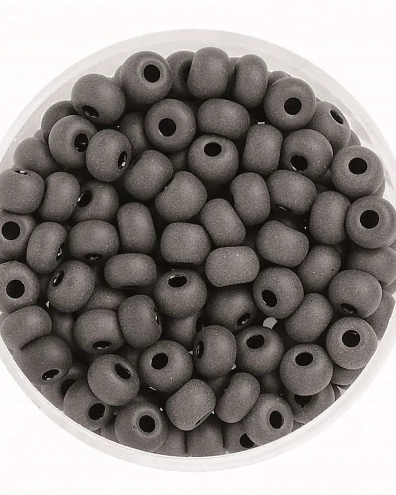 Rocailles 4,5mm opak schwarz - Kidis Art