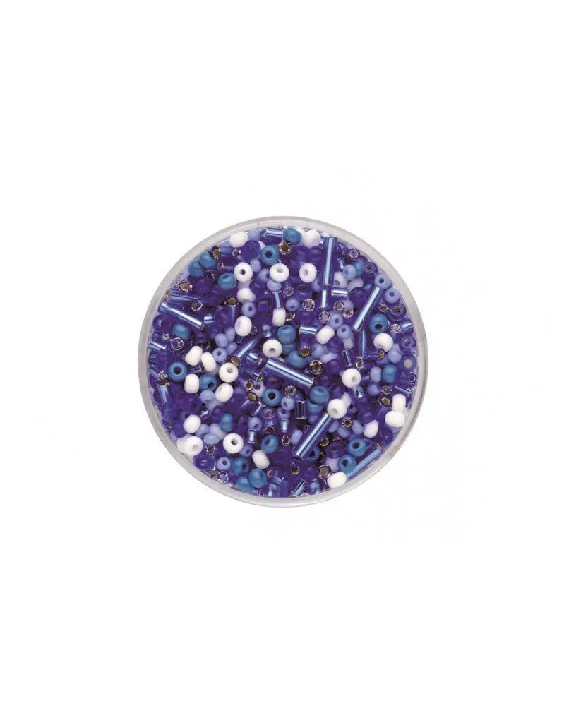 Rocailles Mix mittelblau