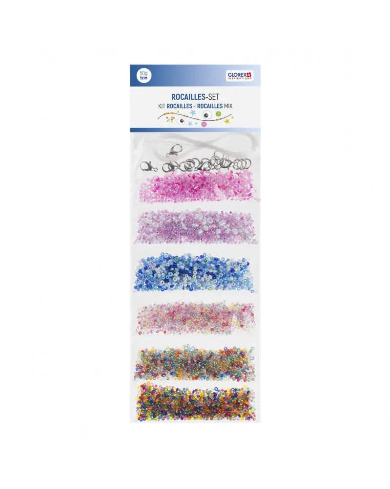 Rocailles-Set 2,6m, mit Kordel - Kidis Art
