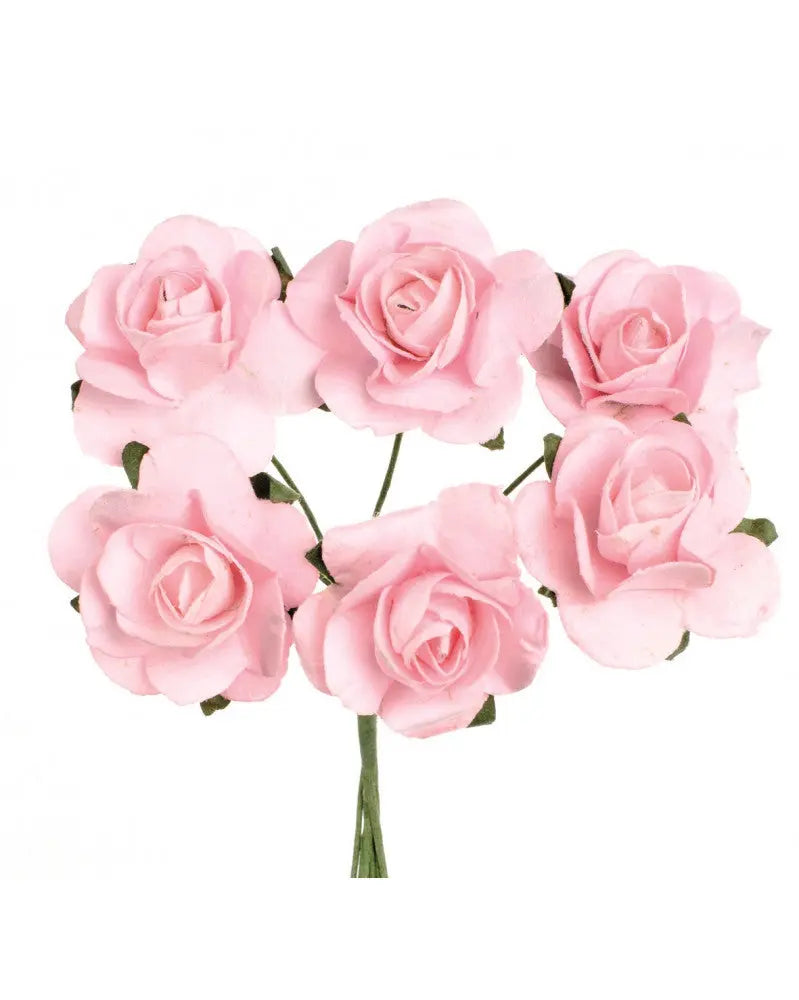 Röschen 6 Blüten pink