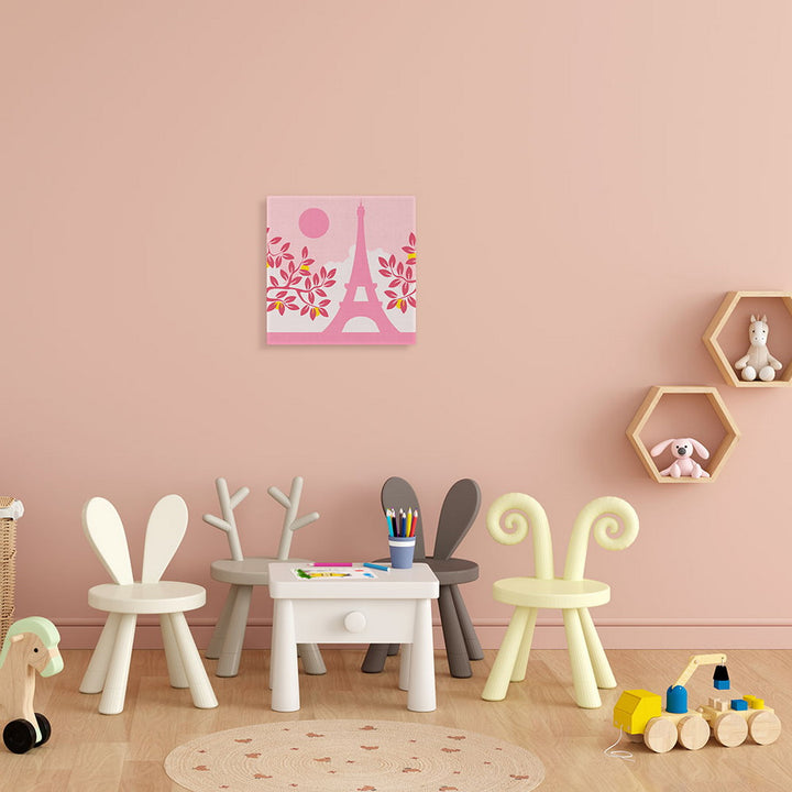 Mini Malen nach Zahlen mit Rahmen 20x20cm - Paris in der Sonne