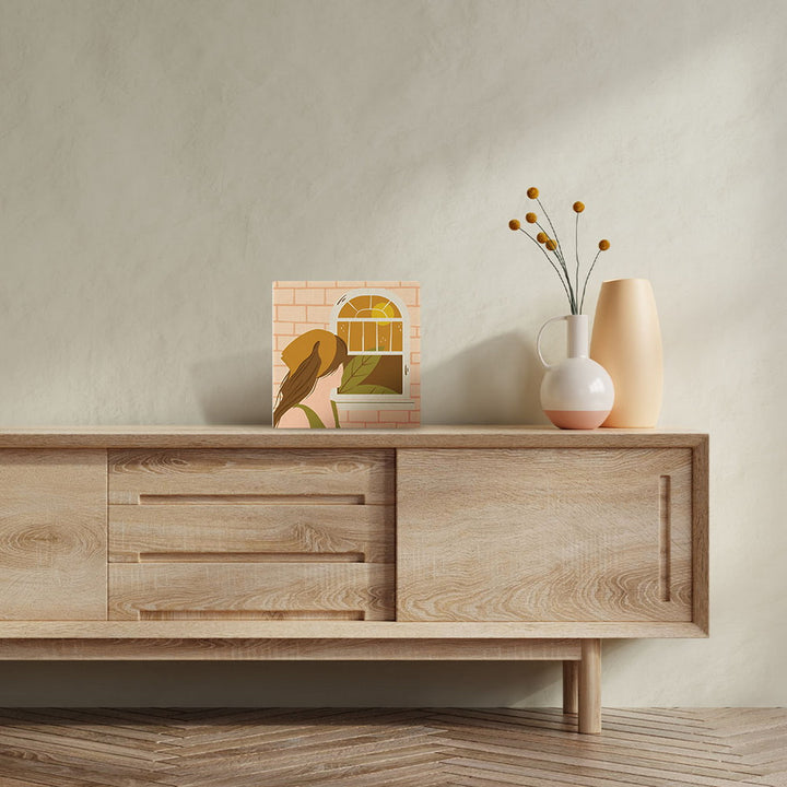 Mini Malen nach Zahlen mit Rahmen 20x20cm - Frau mit Kopftuch