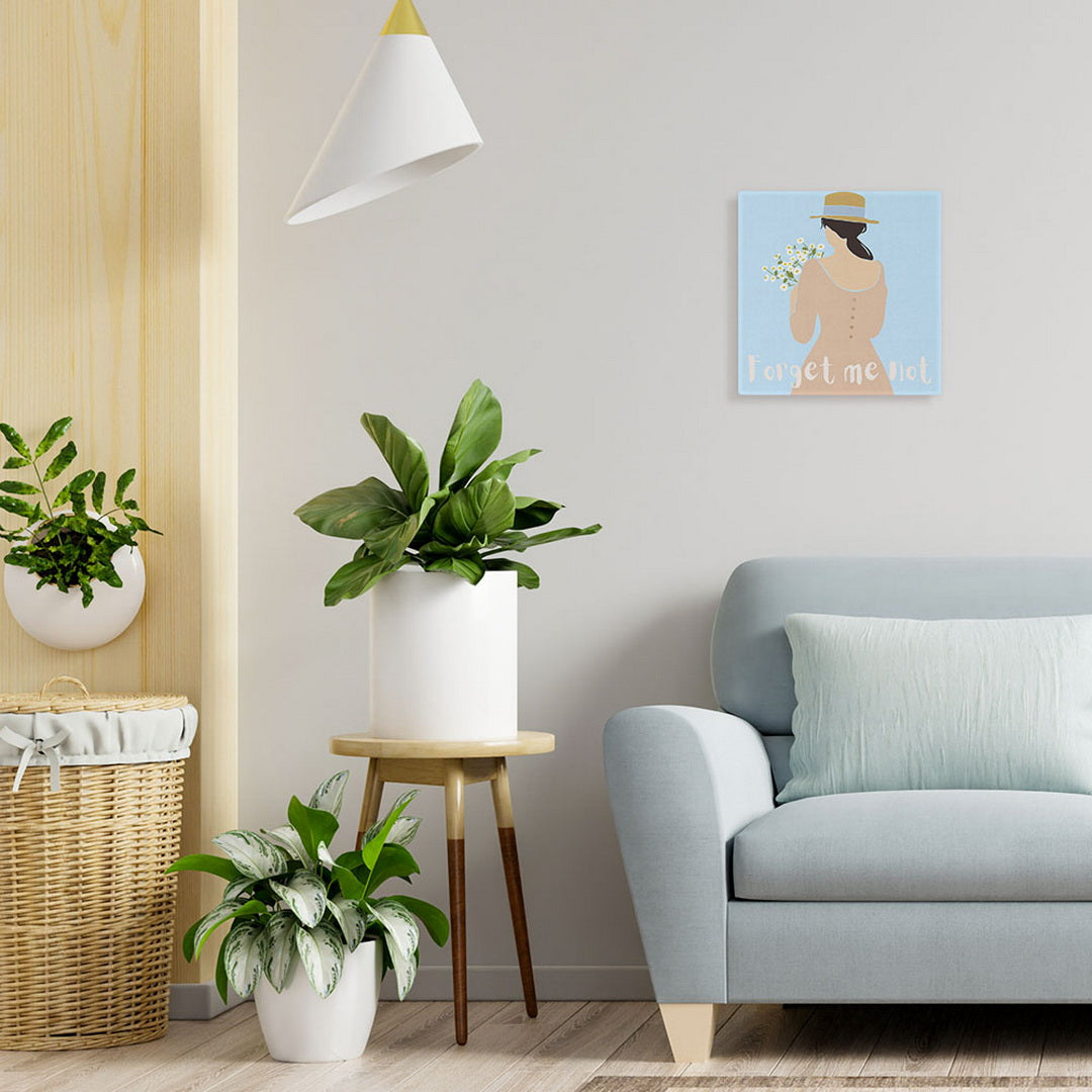 Mini Malen nach Zahlen mit Rahmen 20x20cm - Vergiss mich nicht