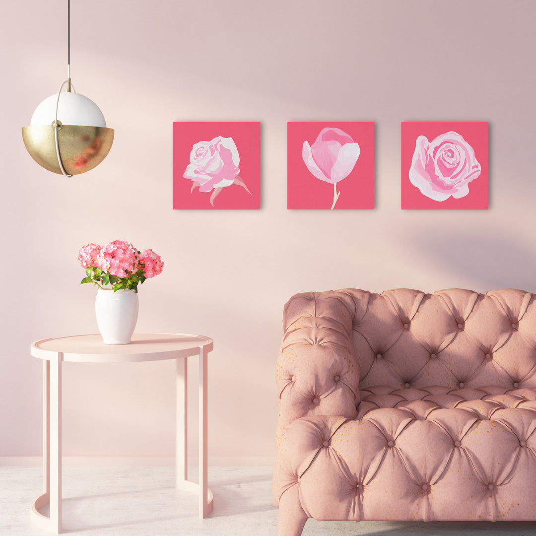 Mini Malen nach Zahlen mit Rahmen 20x20cm - Rosenkranz 2 - Kidis Art