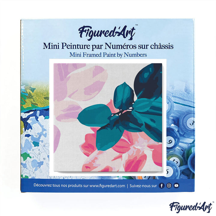 Mini Malen nach Zahlen mit Rahmen 20x20cm - Laub 2