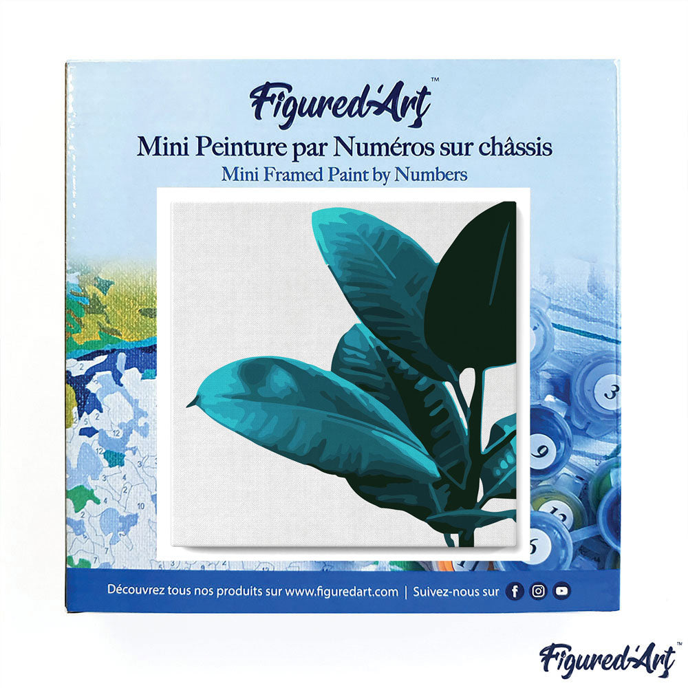 Mini Malen nach Zahlen mit Rahmen 20x20cm - Kautschuk