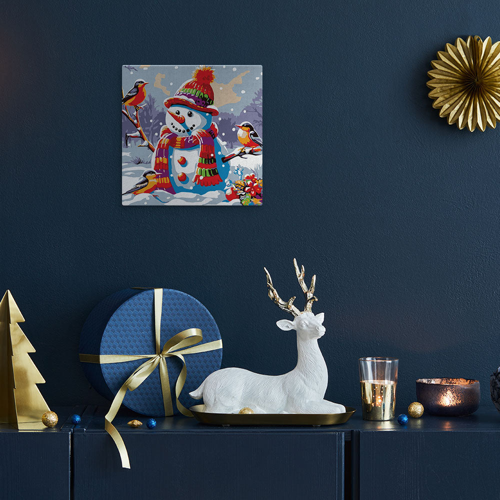 Mini Malen nach Zahlen mit Rahmen 20x20cm - Romantische Nacht