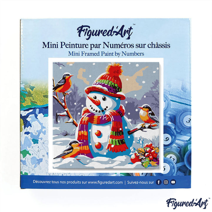 Mini Malen nach Zahlen mit Rahmen 20x20cm - Romantische Nacht