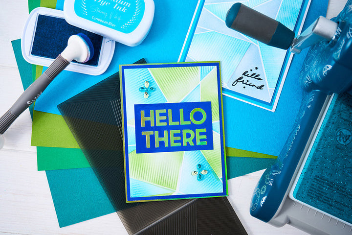 3-D Textured Impressions Embossing Folder Cosmopolitan Down the Line by STacy Park