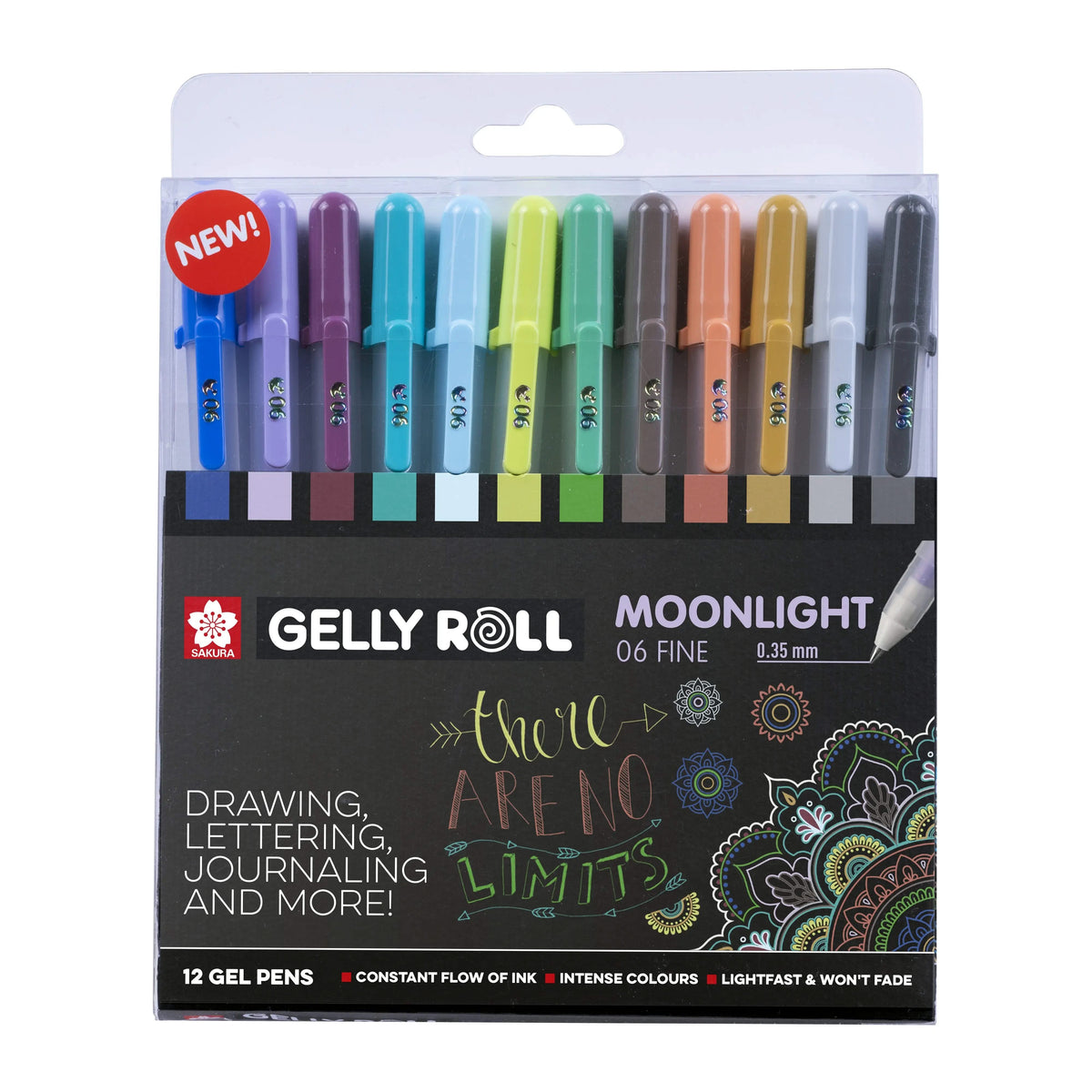 Sakura Einzigartige Kollektion mit 12 Gelly Roll Moonlight 06, Cosmos - Kidis Art