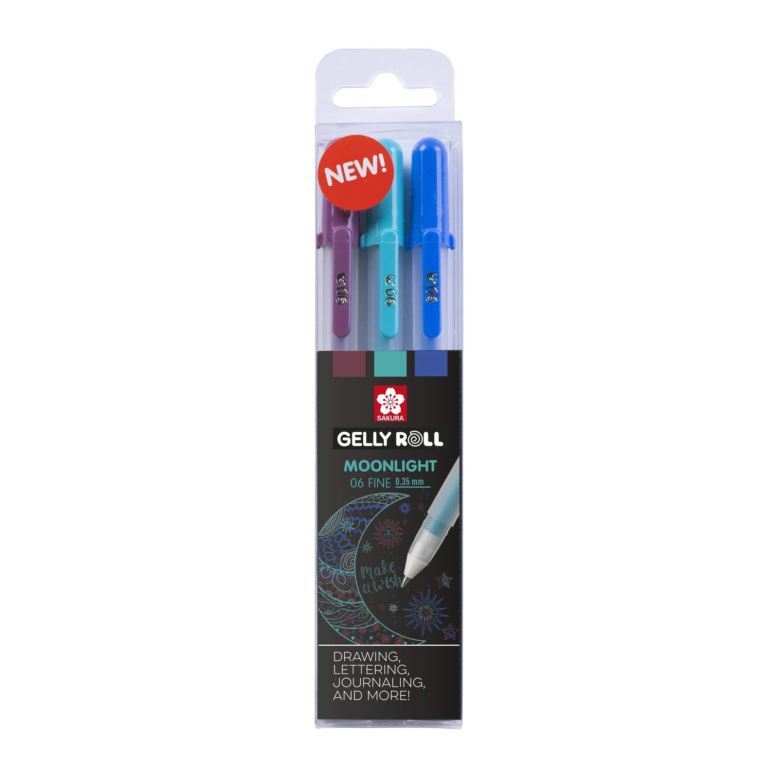 Sakura Einzigartige Kollektion mit 3 Gelly Roll Moonlight 06, Galaxy - Kidis Art