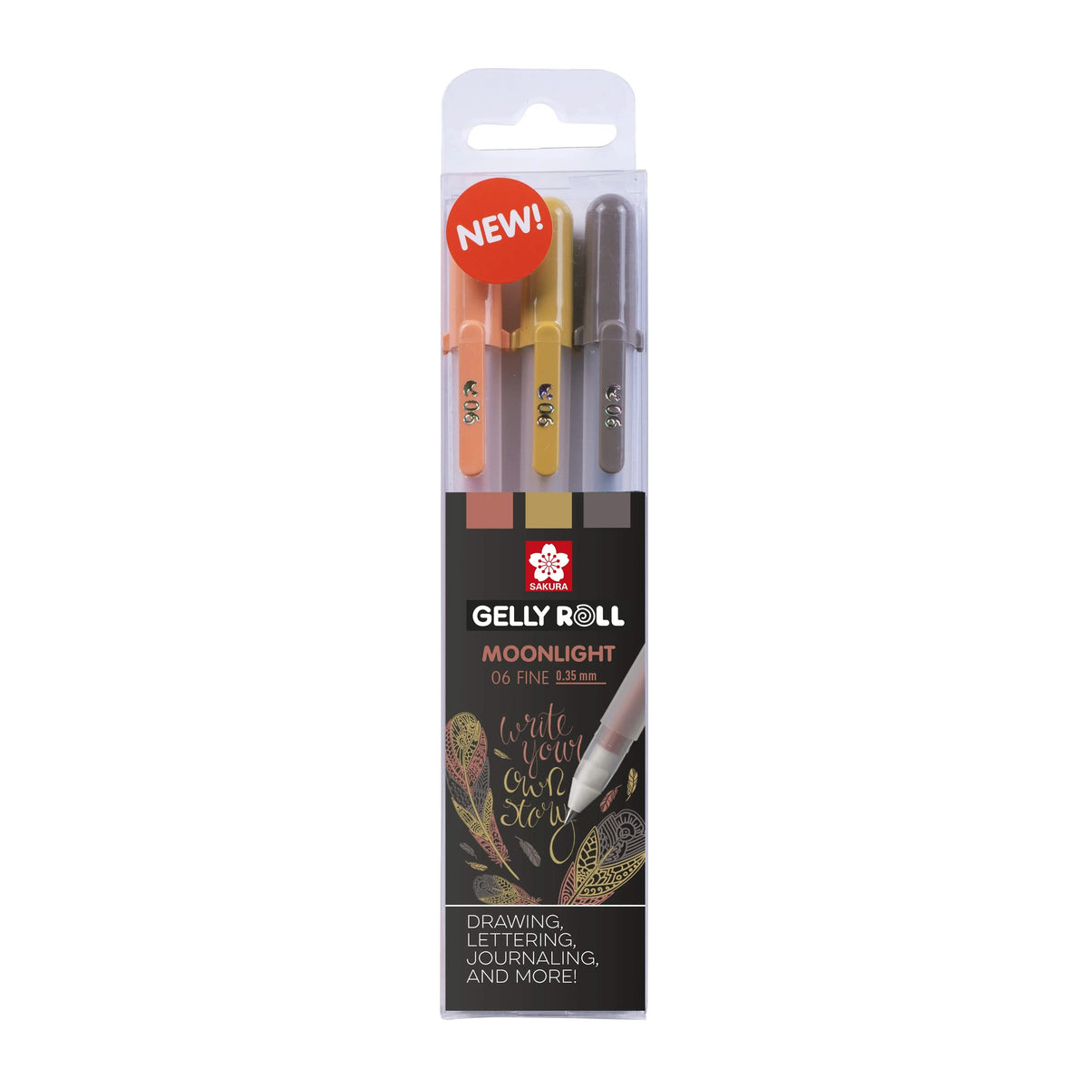 Sakura Einzigartige Kollektion mit 3 Gelly Roll Moonlight 06, Nature - Kidis Art